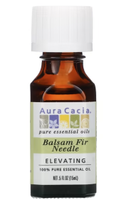 Aura Cacia - 100% Pure Essential Oil - Balsam Fir Needle - Elevating - .5 fl oz