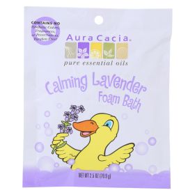 Aura Cacia Calming Foam Bath Lavender Essential Oil - Case of 6 - 2.5 oz