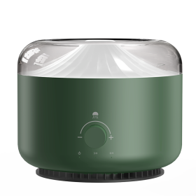 1.3L Jellyfish Bubble Smoke Ring Home Scent Essential Oil Aromatherapy Diffuser Office Desktop Portable Electric Aroma Diffuser (Color: Green, Plug Type: AU)
