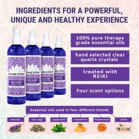 Zen Like Meditation Mist For Yoga and Manifesting. Namaste Aromatherapy Spray for Inner Peace, Calm and Clarity. Multiple Blends. 8 Ounce. (Scent: HUM Blend for Focus, size: 8 Ounce)