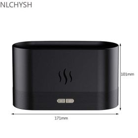 Humidifier Flame Light Air (Color: Black A)