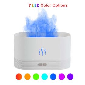 Humidifier Flame Light Air (Color: 7 LED White)