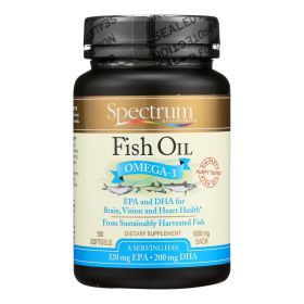 Spectrum Essentials Omega-3 Fish Oil Dietary Supplement - 1 Each - 100 CAP (SKU: 106724)